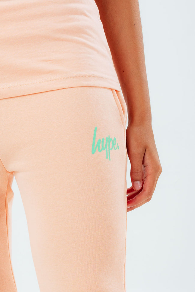 HYPE PINK & MINT SCRIPT GIRLS JOGGERS