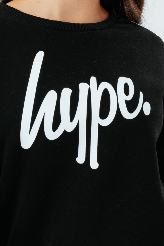 HYPE BLACK SWEAT GIRLS DRESS