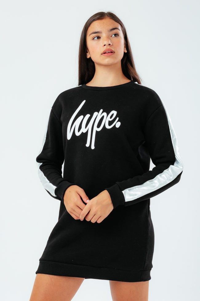 HYPE BLACK SWEAT GIRLS DRESS