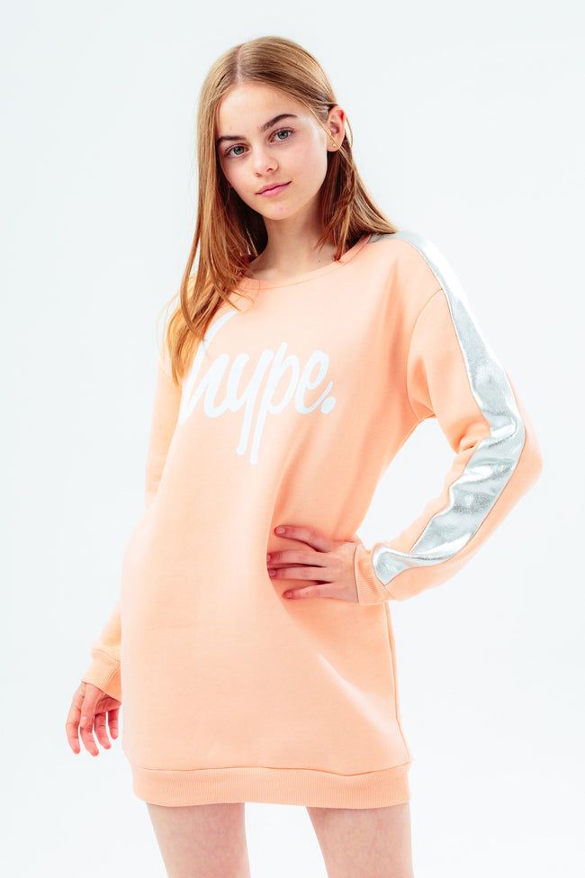 HYPE PINK SWEAT GIRLS DRESS