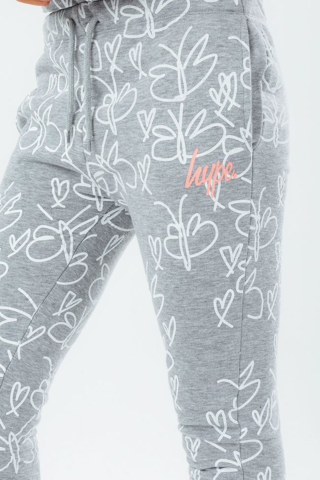 HYPE BUTTERFLY SKETCH GIRLS JOGGERS