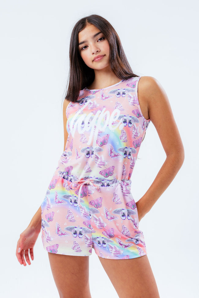 HYPE BUTTERFLY FIELD KIDS PLAYSUIT