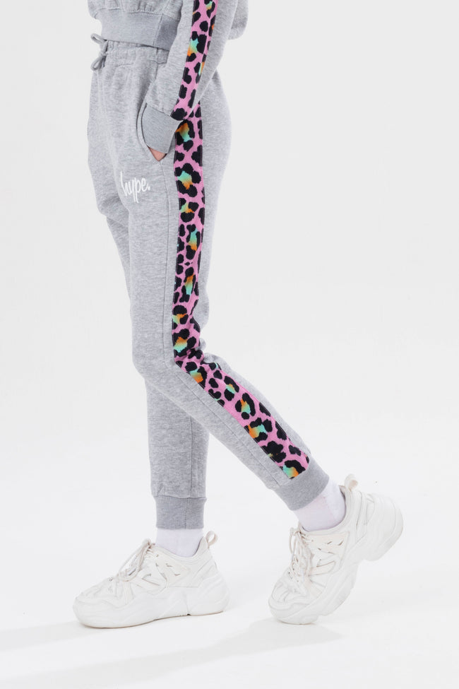 HYPE DISCO LEOPARD GIRLS TRACKSUIT SET