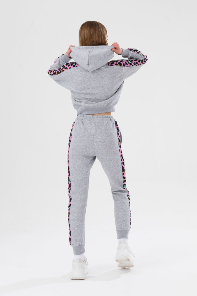 HYPE DISCO LEOPARD GIRLS TRACKSUIT SET