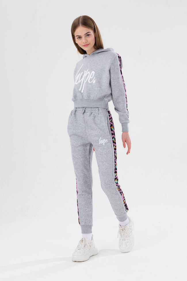 HYPE DISCO LEOPARD GIRLS TRACKSUIT SET