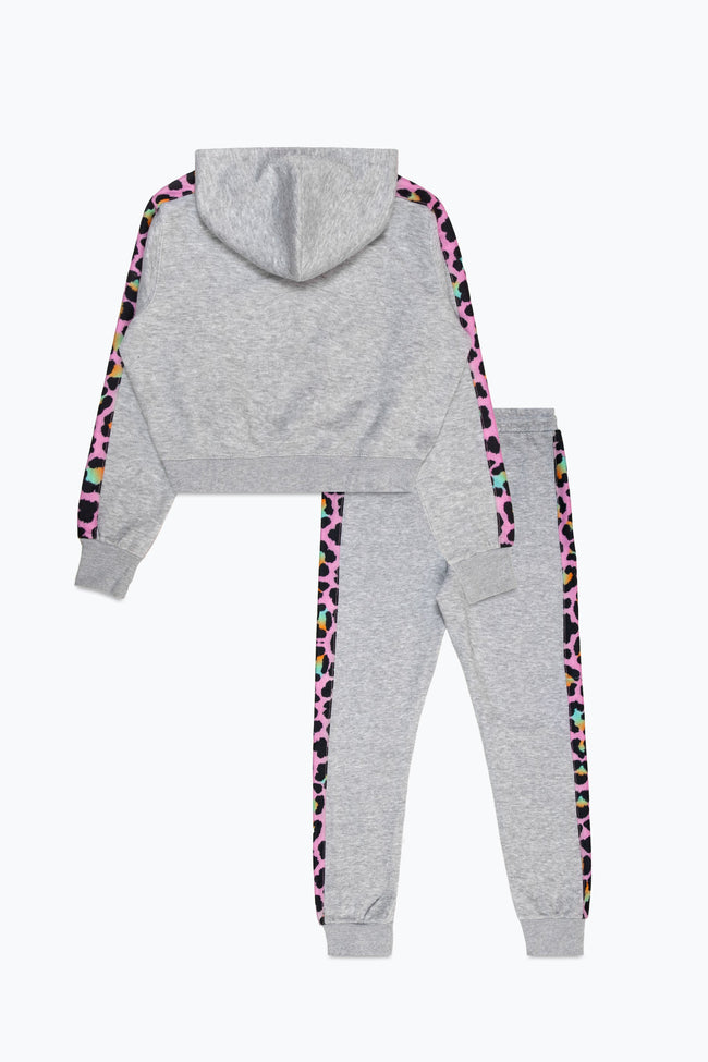 HYPE DISCO LEOPARD GIRLS TRACKSUIT SET