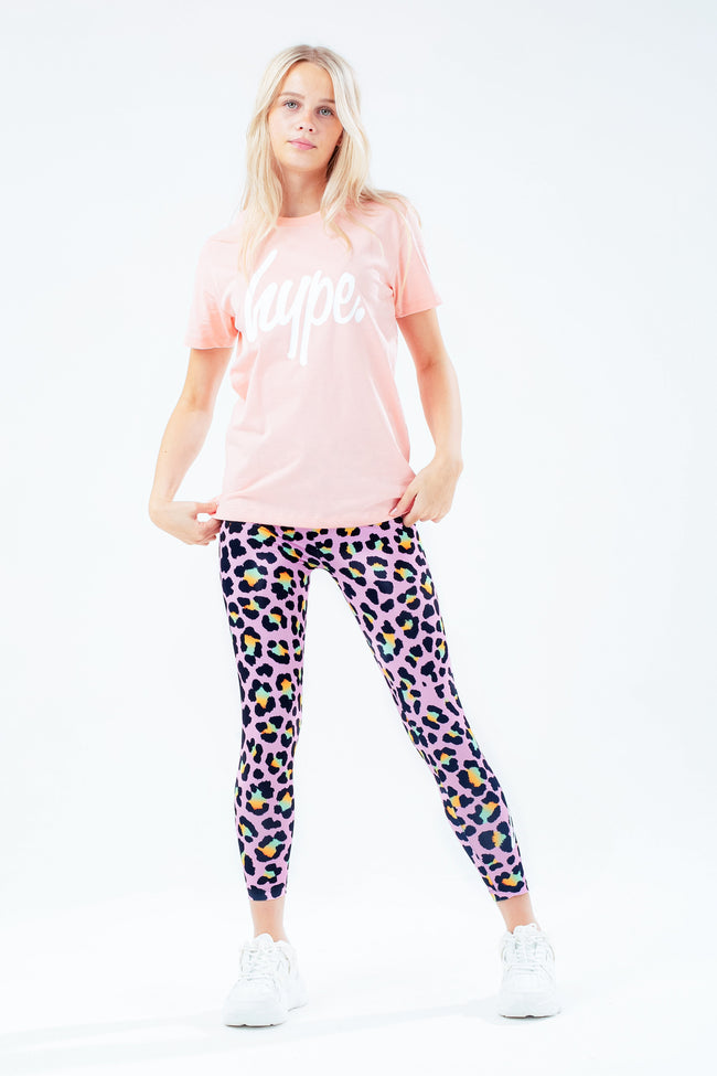 HYPE DISCO LEOPARD KIDS T-SHIRT & LEGGINGS SET