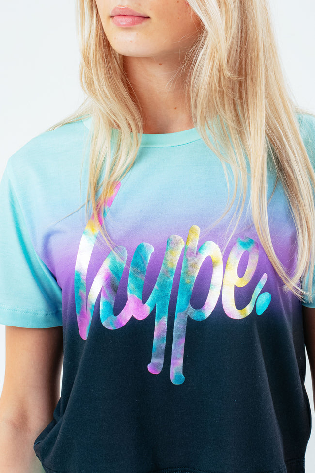 HYPE MIDNIGHT MINT GIRLS CROP T-SHIRT