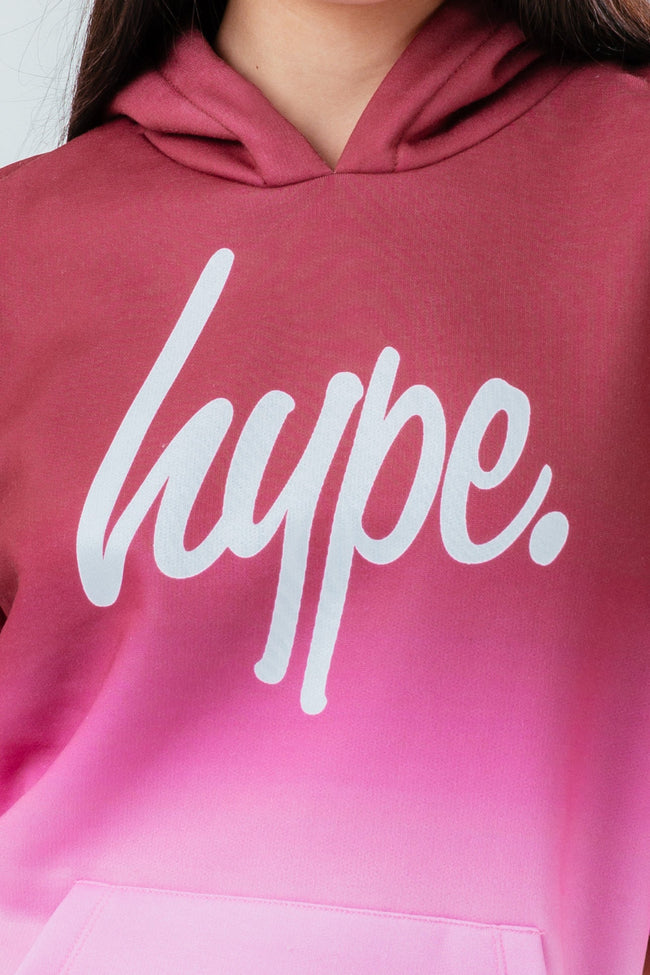 HYPE RASPBERRY FADE KIDS HOODIE