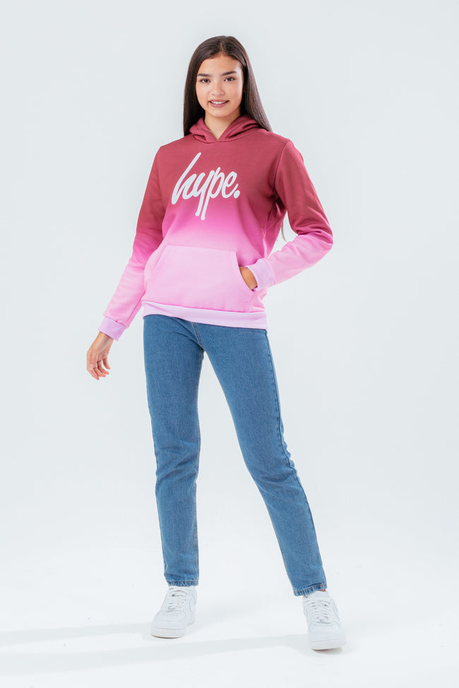 HYPE RASPBERRY FADE KIDS HOODIE