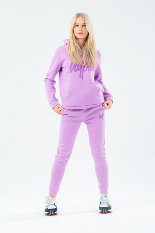 HYPE PURPLE SCRIPT KIDS HOODIE