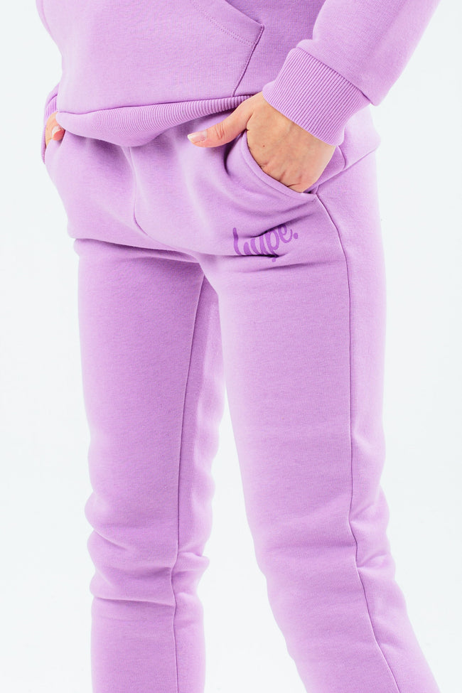 HYPE PURPLE SCRIPT GIRLS JOGGERS