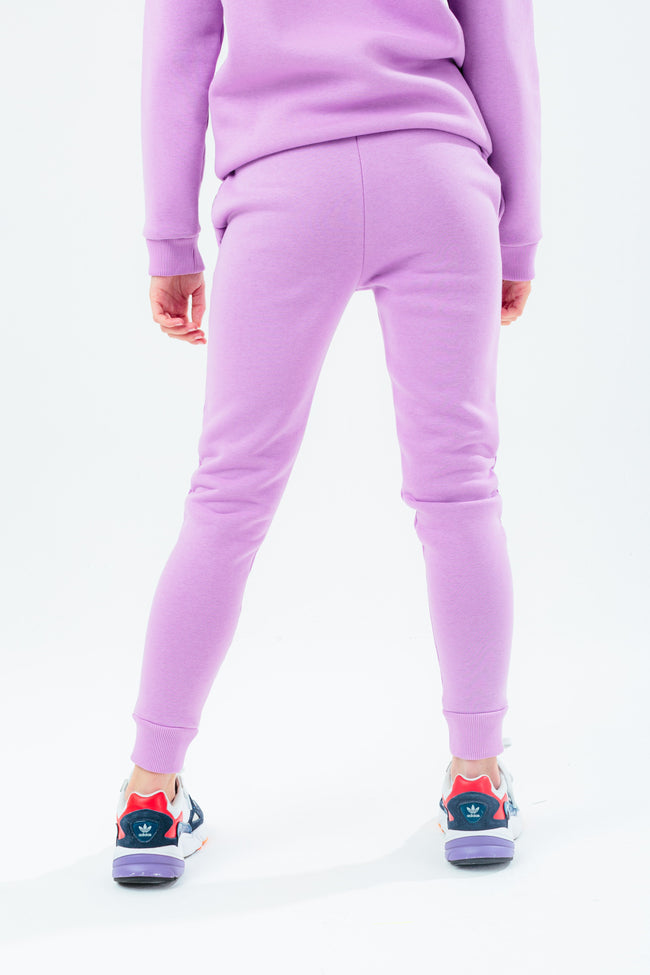 HYPE PURPLE SCRIPT GIRLS JOGGERS