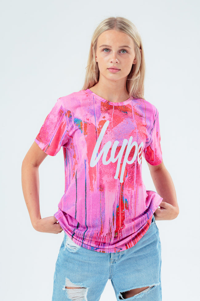 HYPE PINK SPRAY KIDS T-SHIRT