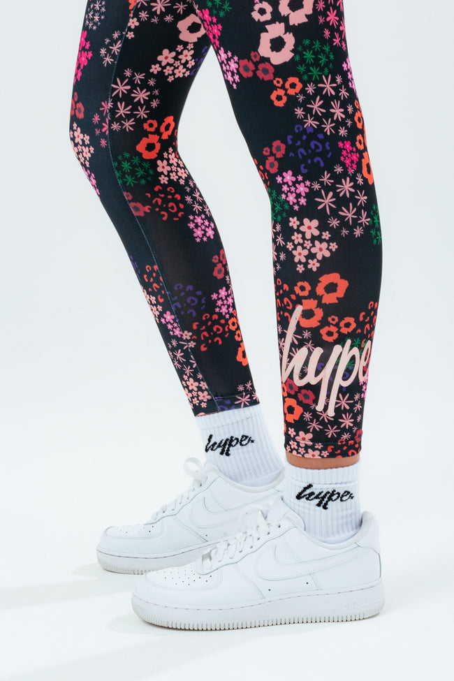 HYPE ANIMAL FLOWER GIRLS LEGGINGS