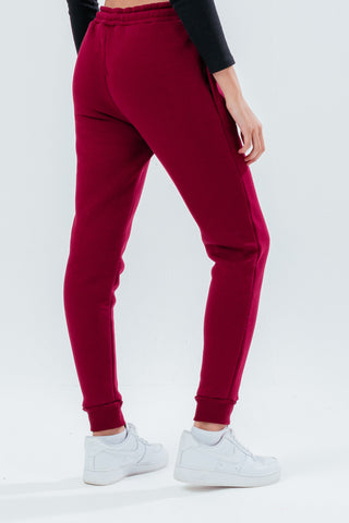 HYPE MAROON & PINK SCRIPT GIRLS JOGGERS