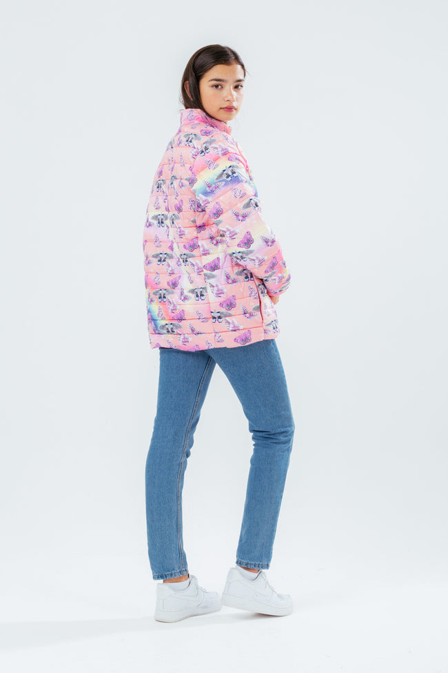 HYPE BUTTERFLY FIELD GIRLS PUFFER JACKET