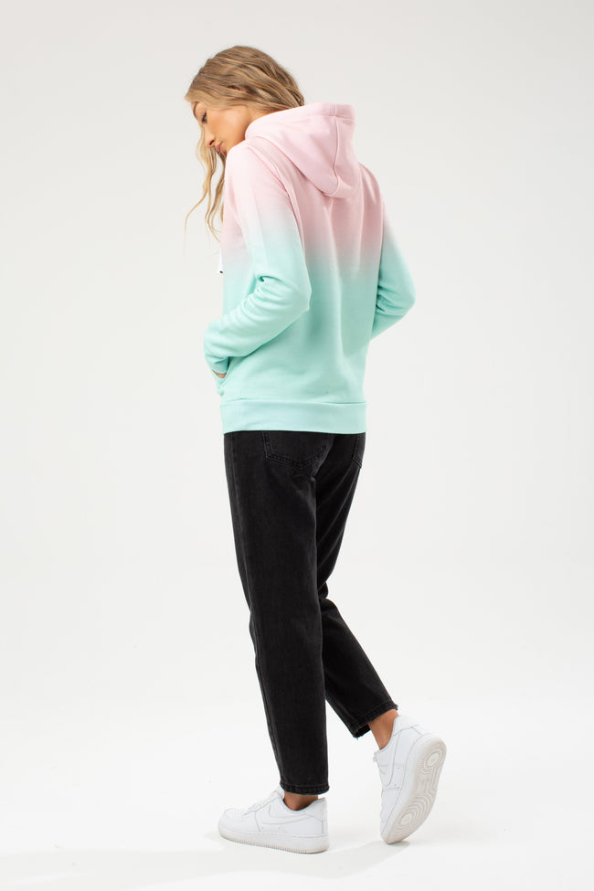 HYPE PINK MINT FADE OVERSIZED WOMEN'S HOODIE