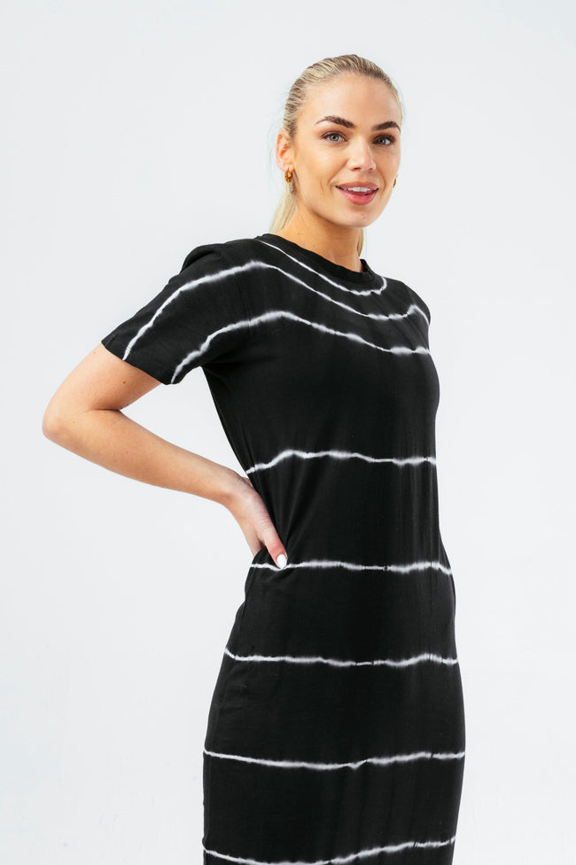 HYPE DYE STRIPE WOMEN'S TEE DRESS