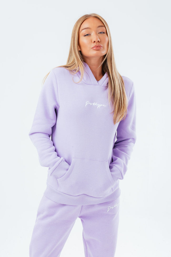 HYPE PURPLE SCRIBBLE WOMEN'S HOODIE