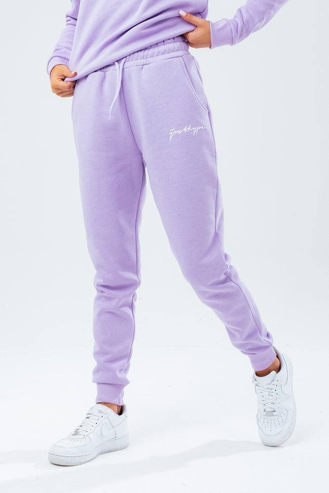 HYPE PURPLE SCRIBBLE WOMEN'S JOGGERS