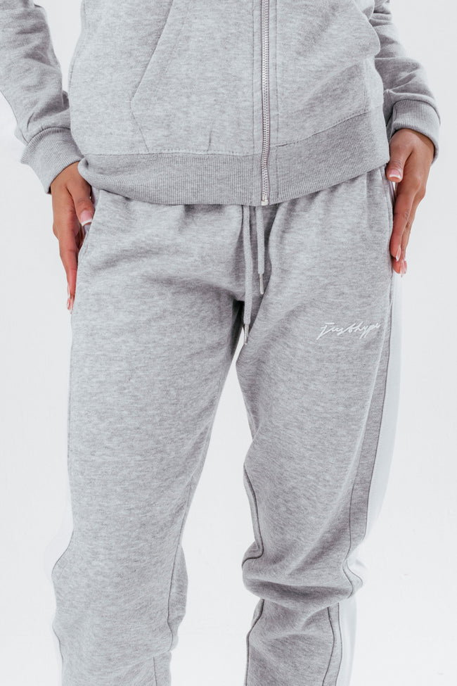 HYPE GREY MARL ZIP WOMEN'S TRACKSUIT SET