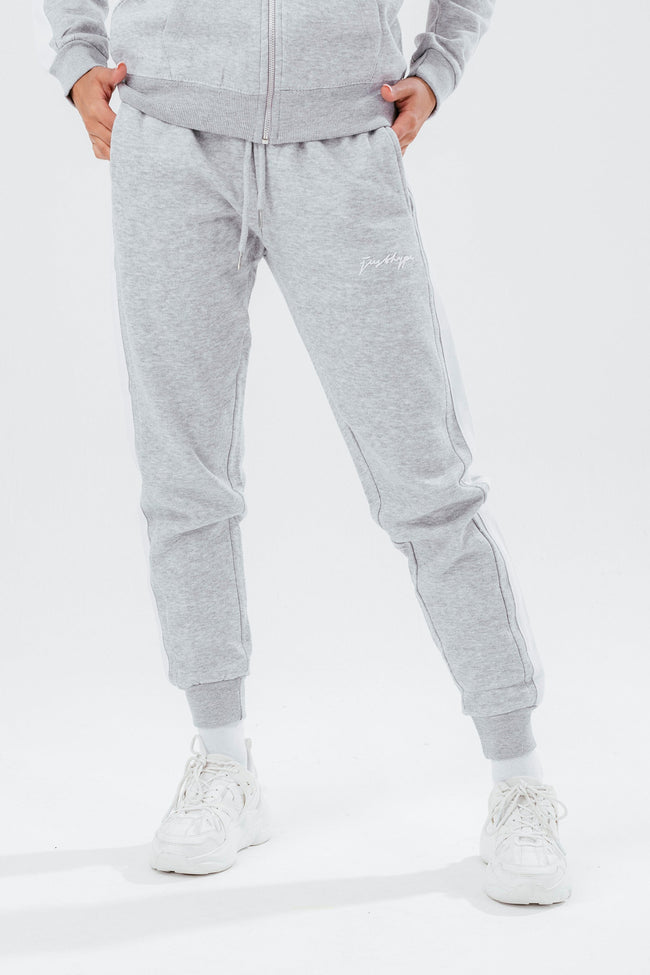 HYPE GREY MARL ZIP WOMEN'S TRACKSUIT SET