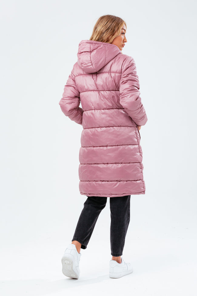 HYPE DUSTY BERRY LONGLINE WOMEN'S PUFFER JACKET