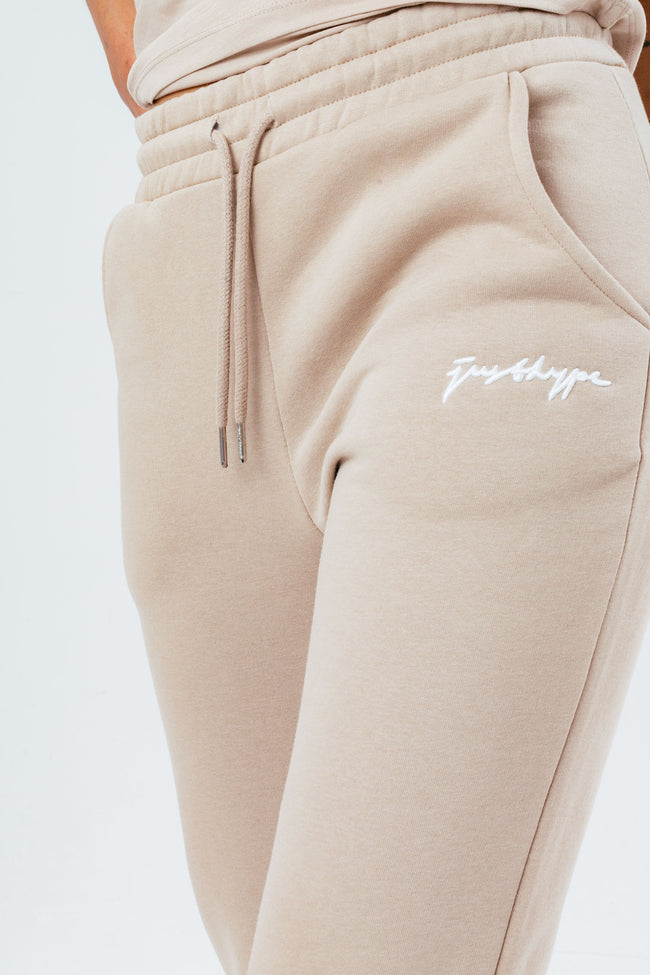 HYPE WHITE OLIVE SCRIBBLE WOMEN'S JOGGERS