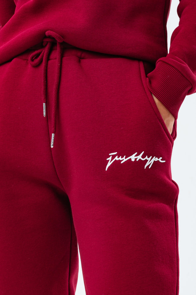 HYPE BURGUNDY WOMEN'S JOGGERS