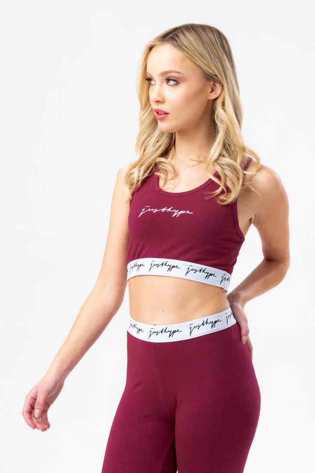 HYPE BURGUNDY WOMEN'S BRALET SET