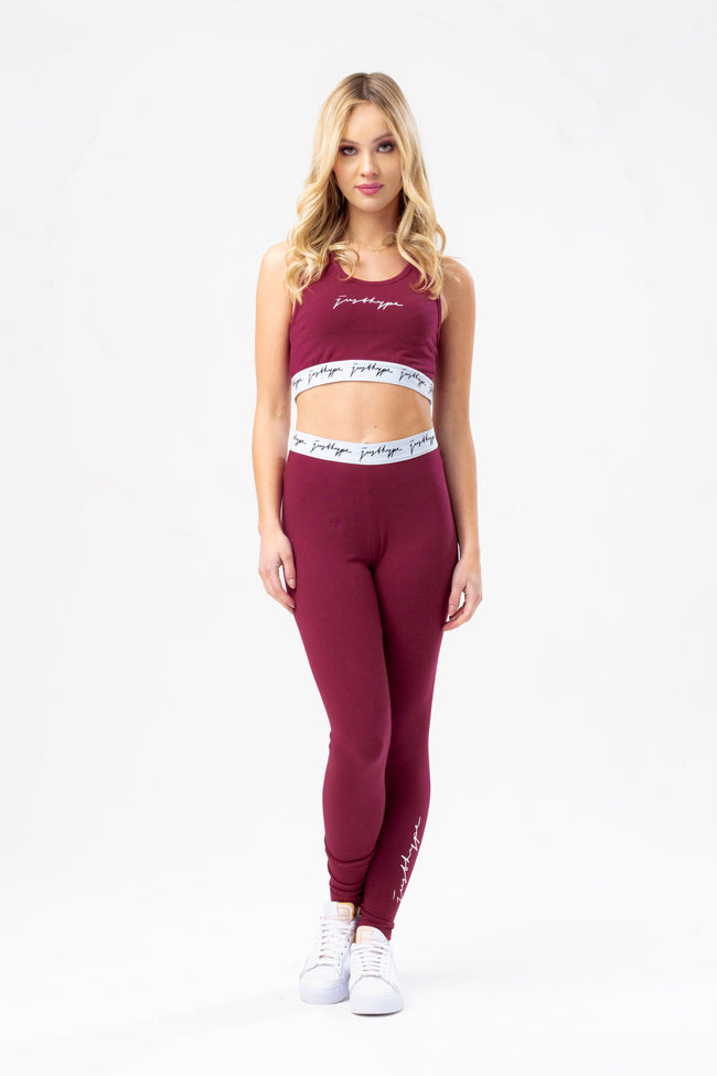 HYPE BURGUNDY WOMEN'S BRALET SET