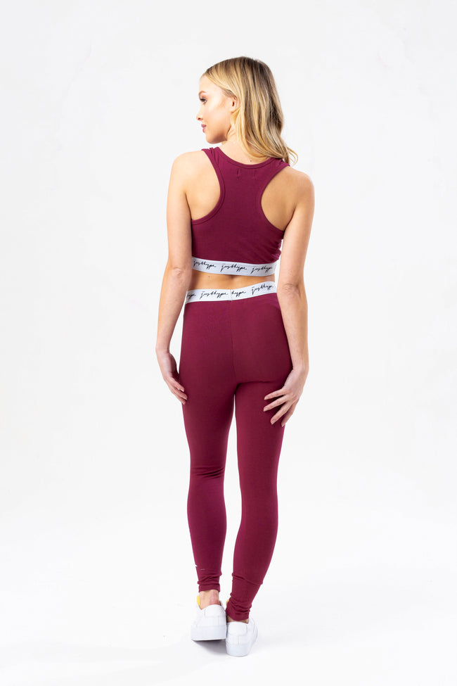 HYPE BURGUNDY WOMEN'S BRALET SET