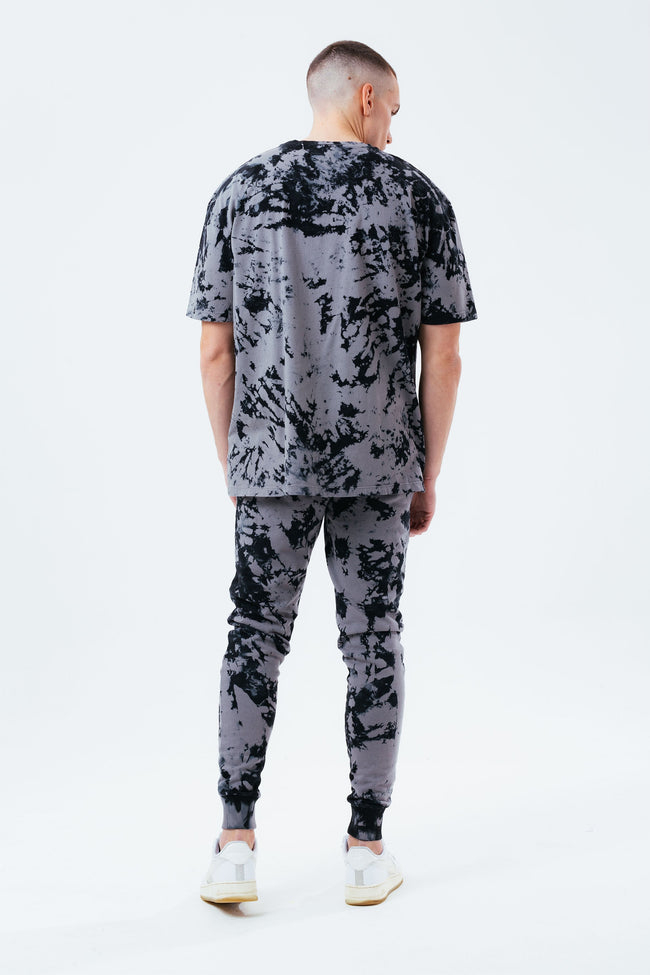 HYPE ACID WASH OVERSIZED SCRIBBLE MEN'S T-SHIRT