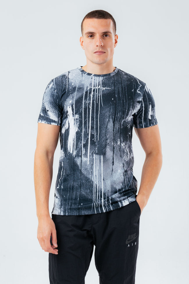 HYPE BLACK SPRAY MEN'S T-SHIRT