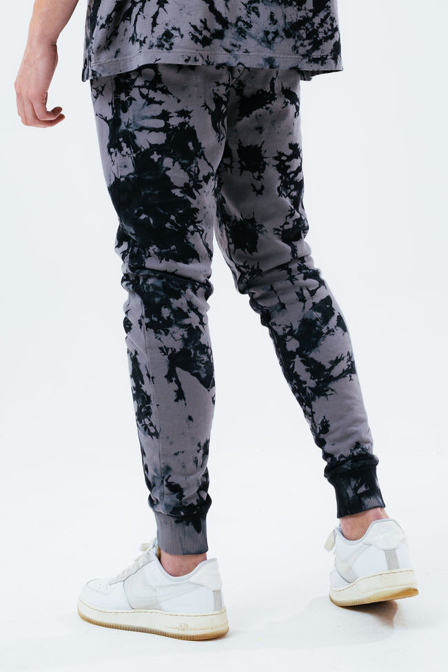 HYPE ACID WASH OVERSIZED SCRIBBLE MEN'S JOGGERS