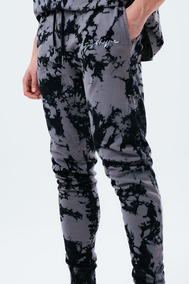 HYPE GREY ACID WASH MEN'S JOGGERS