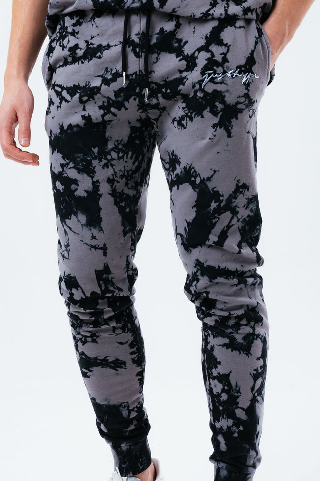 HYPE GREY ACID WASH MEN'S JOGGERS