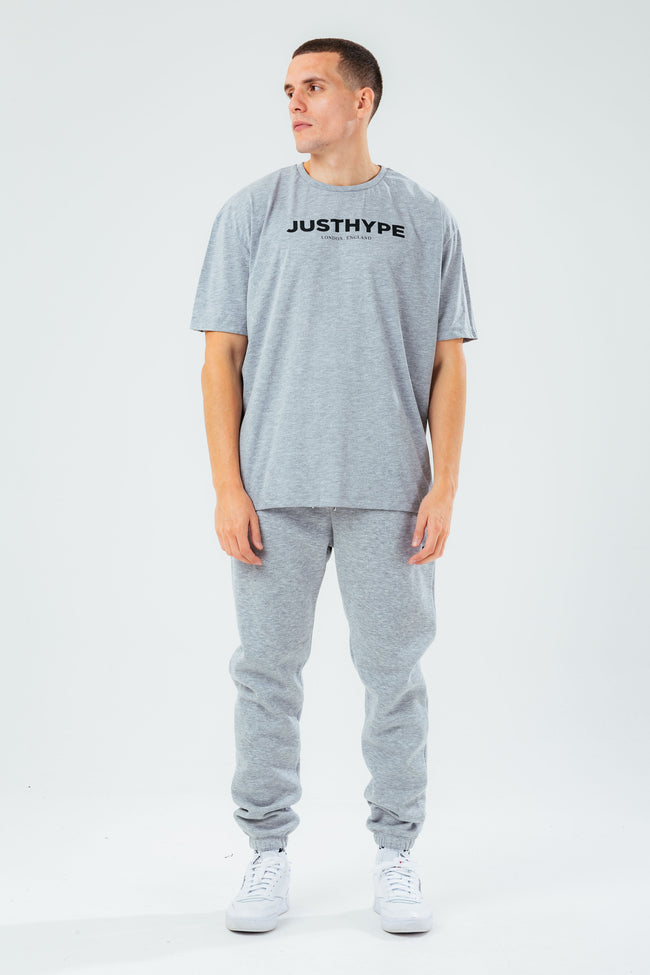 HYPE GREY MARL OVERSIZED JH MEN'S T-SHIRT