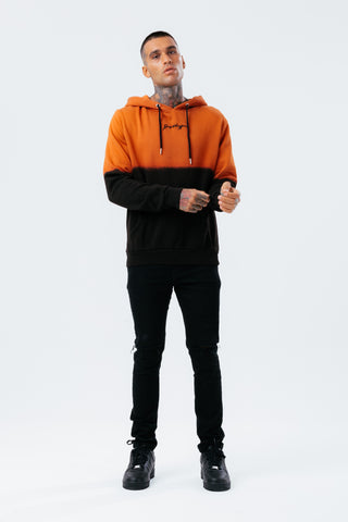 HYPE BURNT ORANGE FADE MEN'S HOODIE