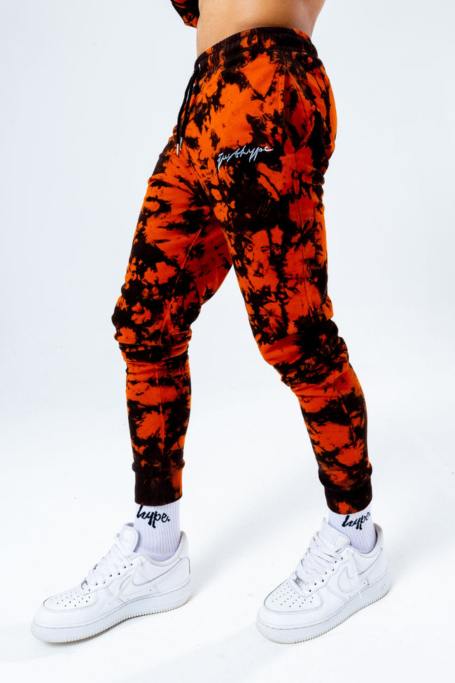 HYPE BURNT ORANGE DYE OVERSIZED MEN'S JOGGERS