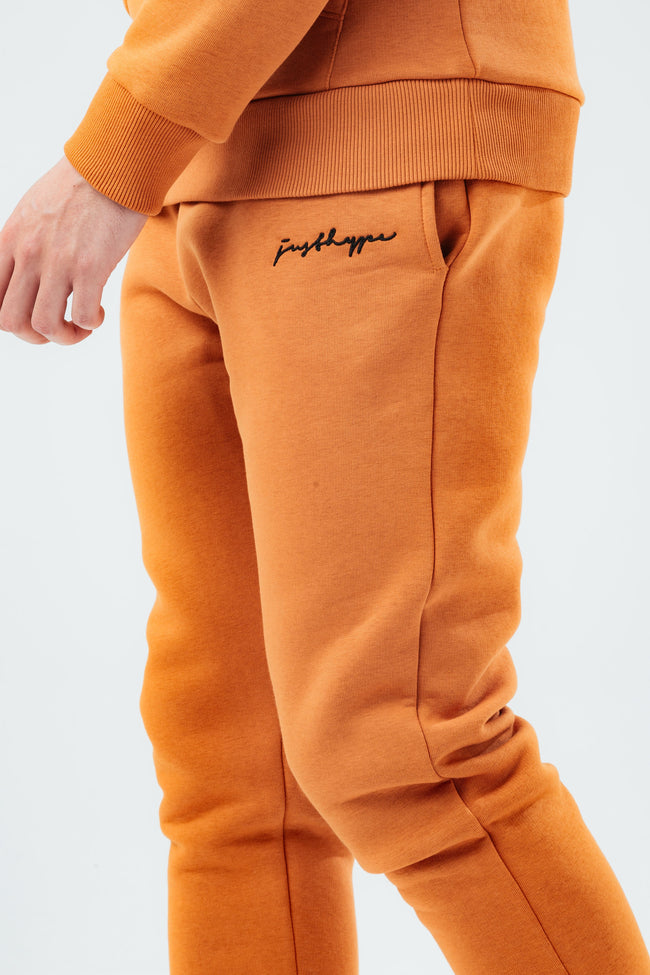 HYPE BURNT ORANGE SCRIBBLE MEN'S JOGGERS