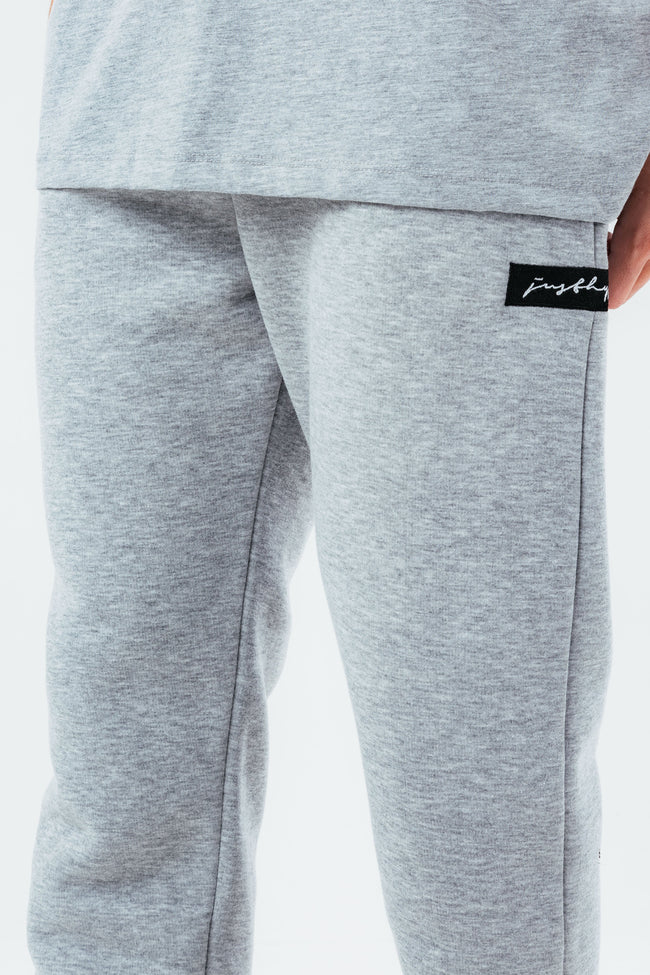 HYPE GREY MARL OVERSIZED MEN'S JOGGERS