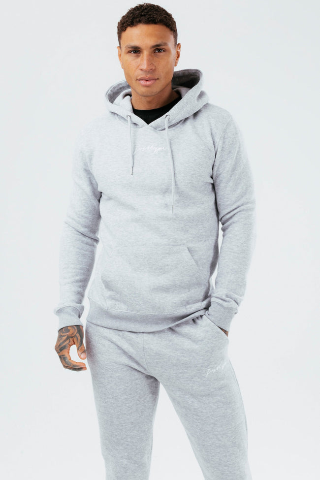 HYPE GREY MARL MEN'S TRACKSUIT SET