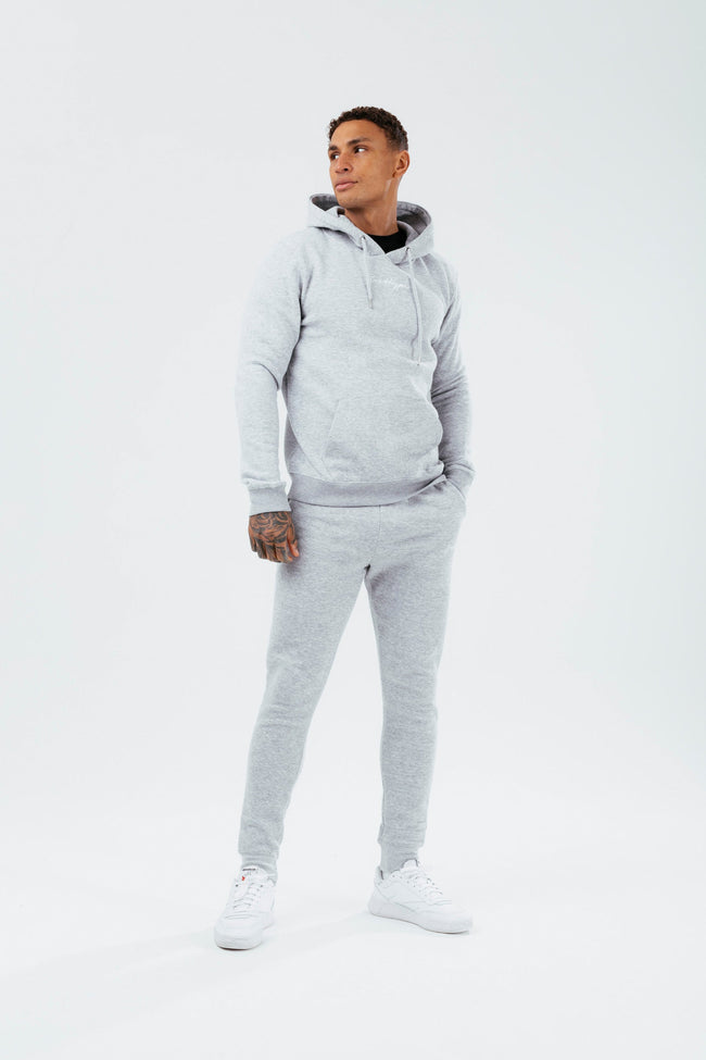 HYPE GREY MARL MEN'S TRACKSUIT SET