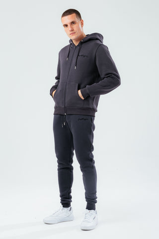 HYPE CHARCOAL OVERSIZED ZIP MEN'S HOODIE