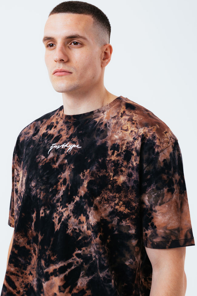 HYPE MULTI DARK ACID WASH MEN'S T-SHIRT