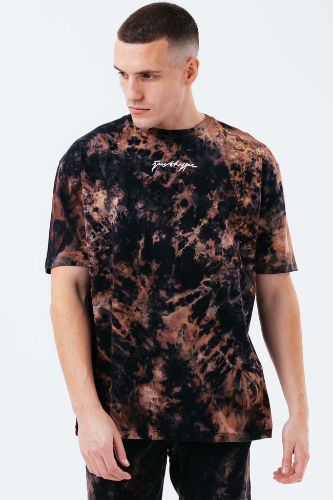 HYPE MULTI DARK ACID WASH MEN'S T-SHIRT