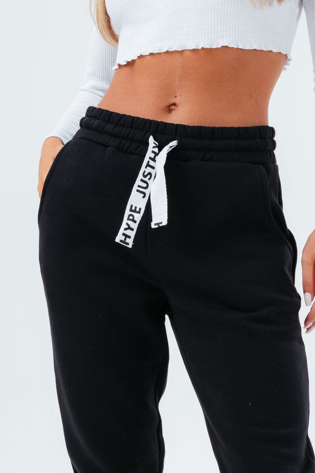 HYPE BLACK DRAWCORD WOMEN'S JOGGERS