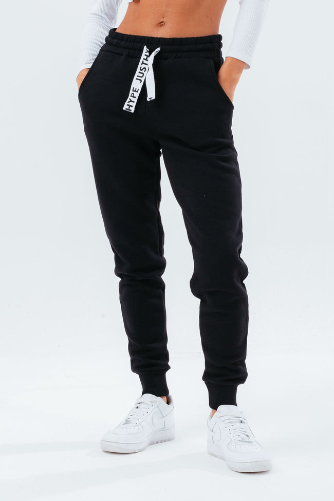 HYPE BLACK DRAWCORD WOMEN'S JOGGERS